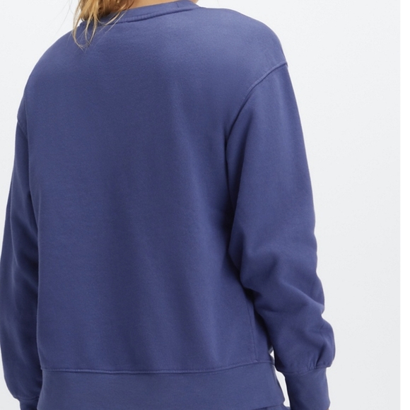 Fabletics Rhea Oversized Crew Women's Sweatshirt XXS Deep Cobalt - Picture 7 of 7